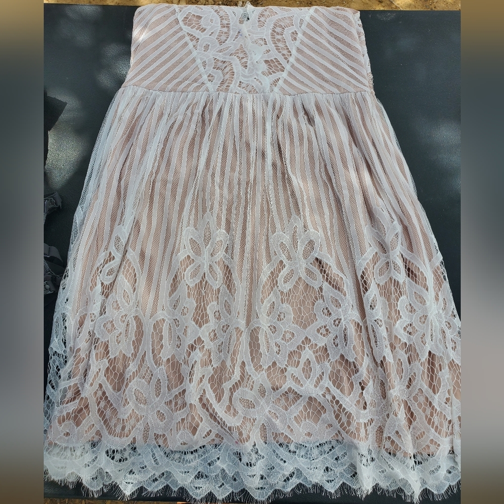 Lace dress- K Jordan brand, size small and white with tan color